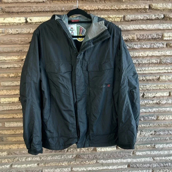 Burton Men's Dry Ride Black Snowboard Ski Jacket Hooded Size Medium - Picture 11 of 12